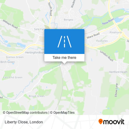 Liberty Close map