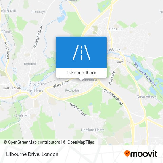 Lilbourne Drive map