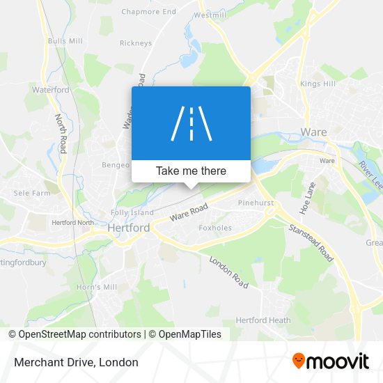 Merchant Drive map
