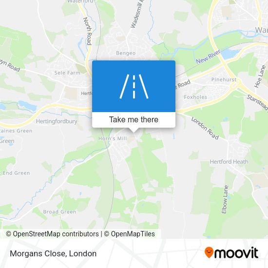 Morgans Close map
