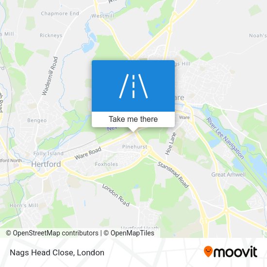 Nags Head Close map