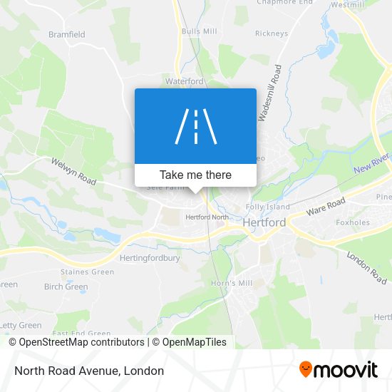 North Road Avenue map