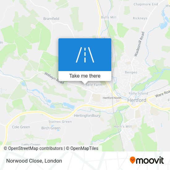 Norwood Close map