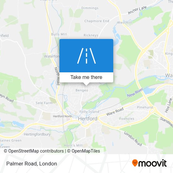 Palmer Road map