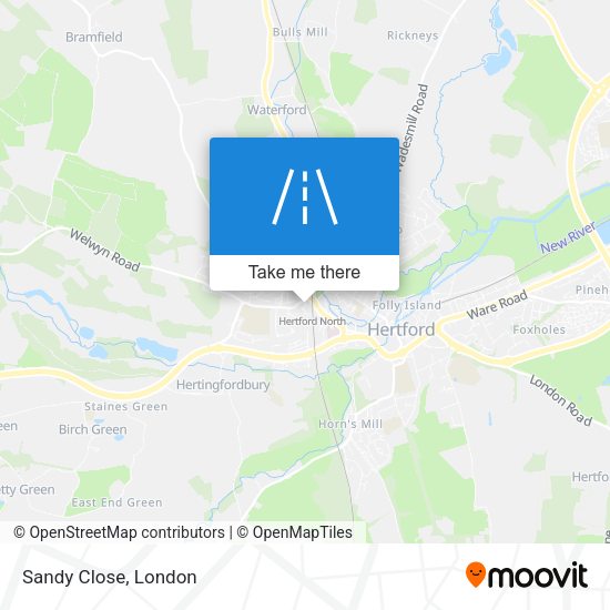 Sandy Close map