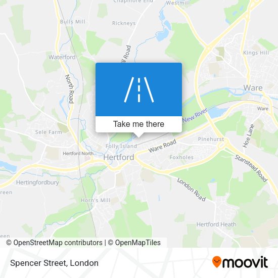 Spencer Street map