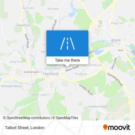 Talbot Street map