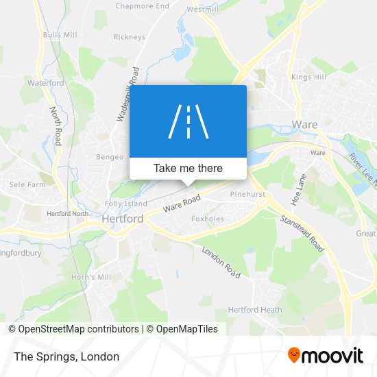 The Springs map