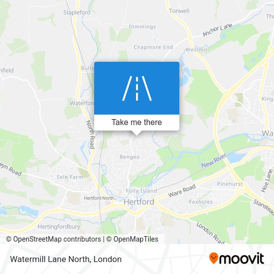 Watermill Lane North map
