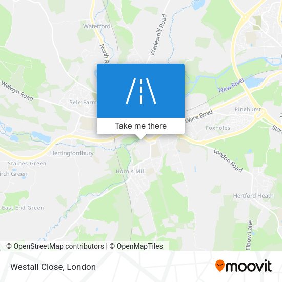 Westall Close map