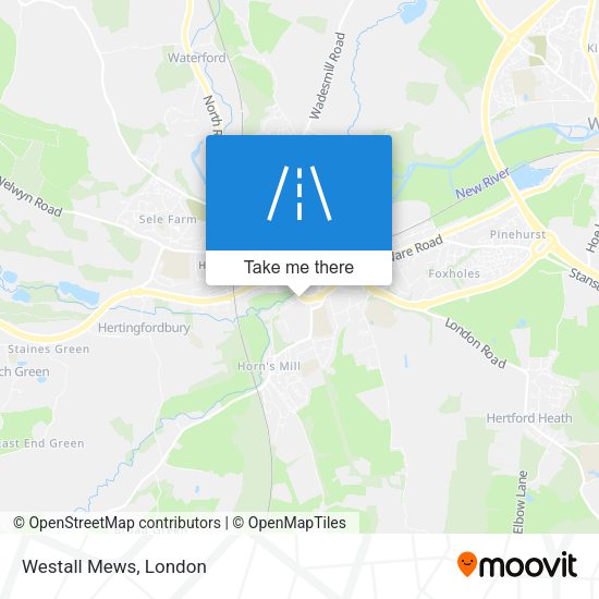 Westall Mews map