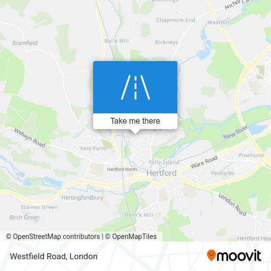 Westfield Road map