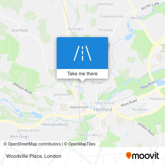 Woodville Place map