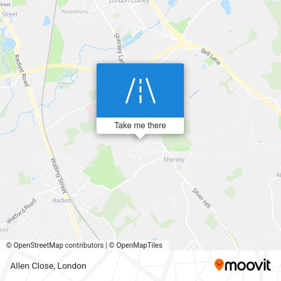 Allen Close map