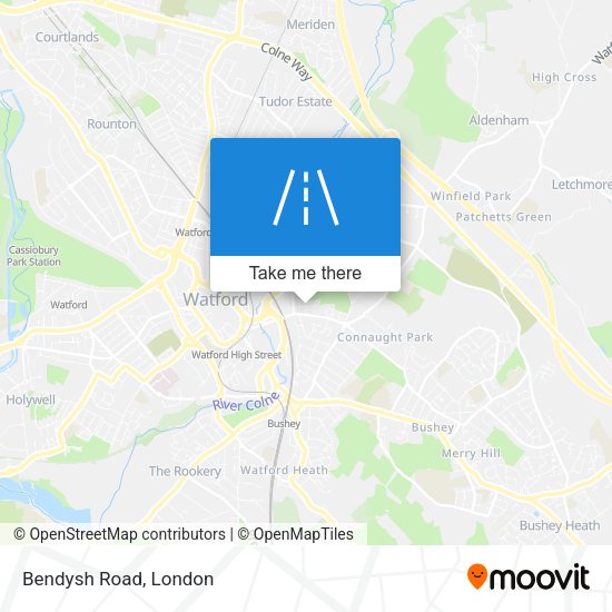 Bendysh Road map