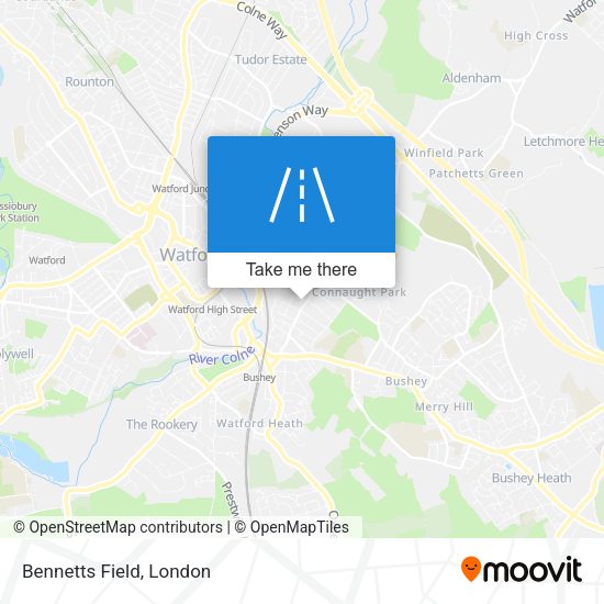 Bennetts Field map