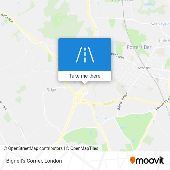 Bignell's Corner map