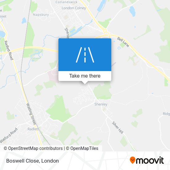 Boswell Close map