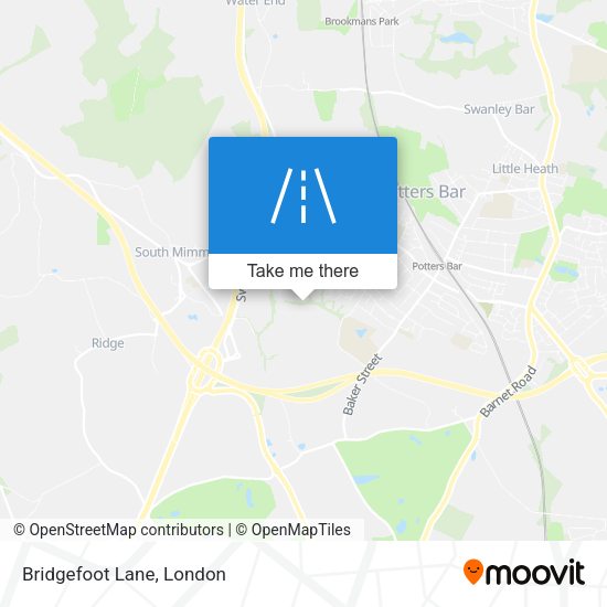 Bridgefoot Lane map