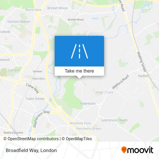 Broadfield Way map