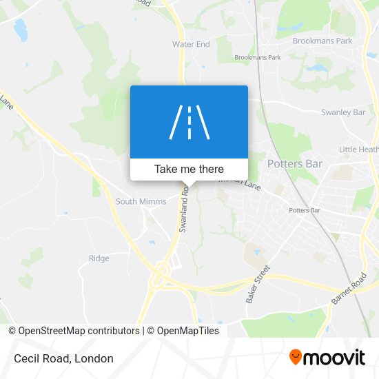 Cecil Road map
