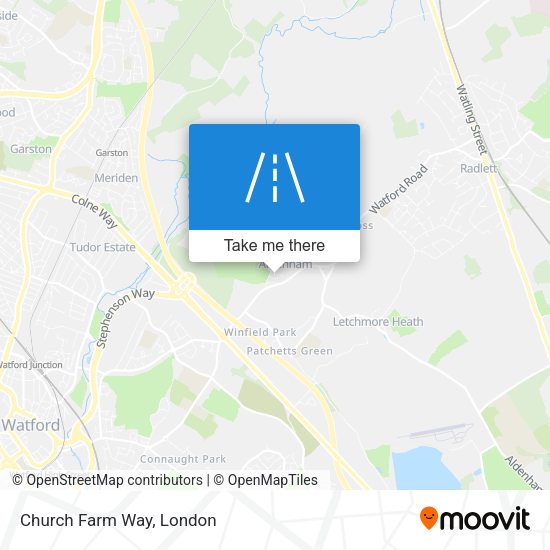 Church Farm Way map
