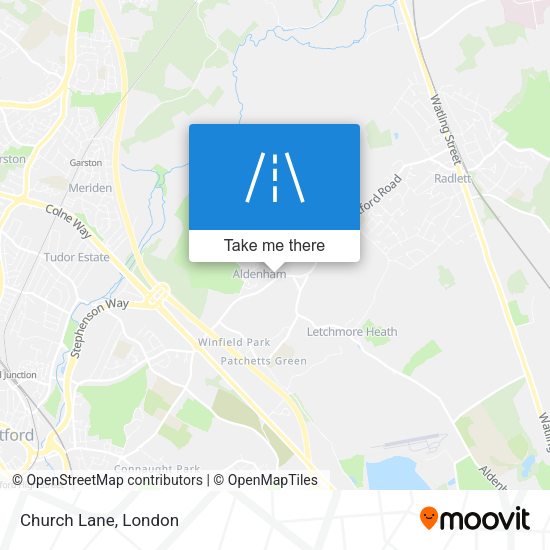 Church Lane map