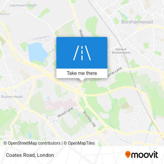 Coates Road map