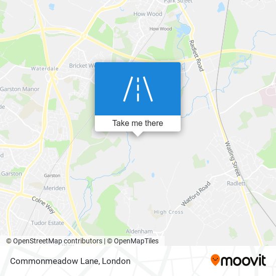 Commonmeadow Lane map