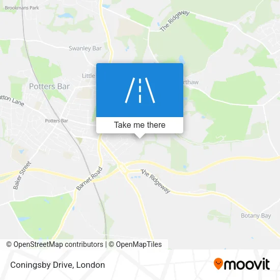 Coningsby Drive map