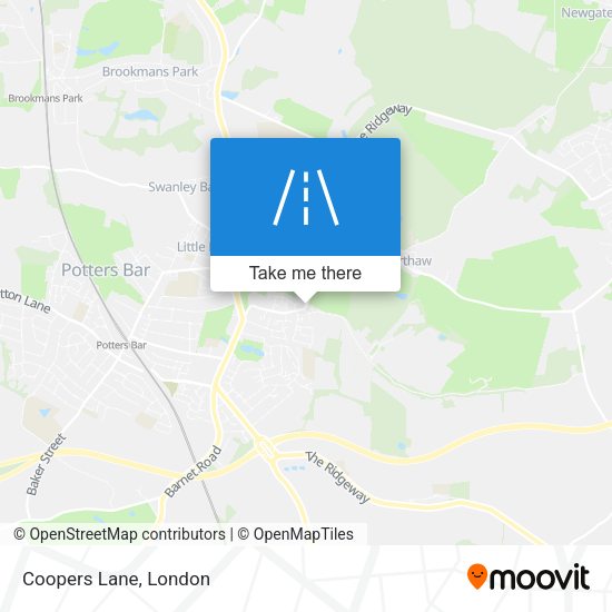 Coopers Lane map