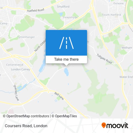 Coursers Road map