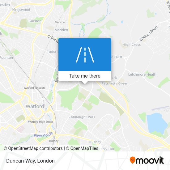 Duncan Way map
