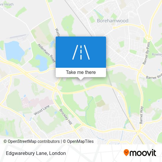 Edgwarebury Lane map