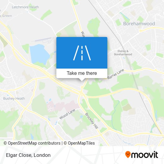 Elgar Close map