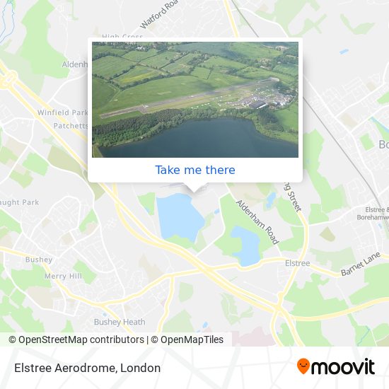 Elstree Aerodrome map