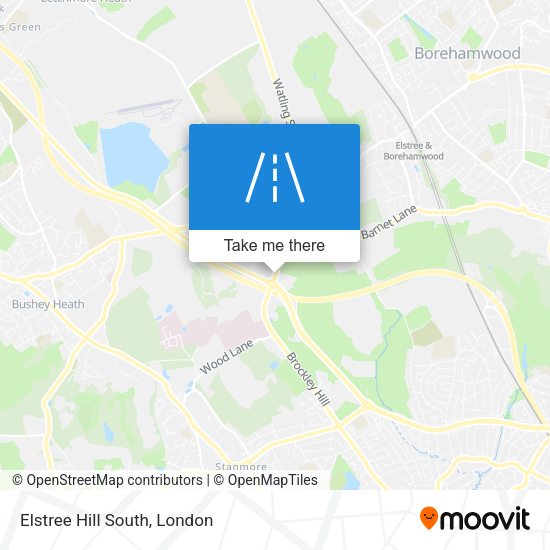 Elstree Hill South map