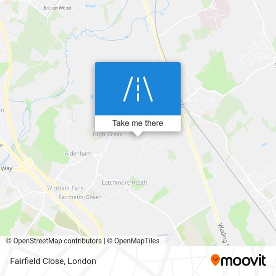 Fairfield Close map