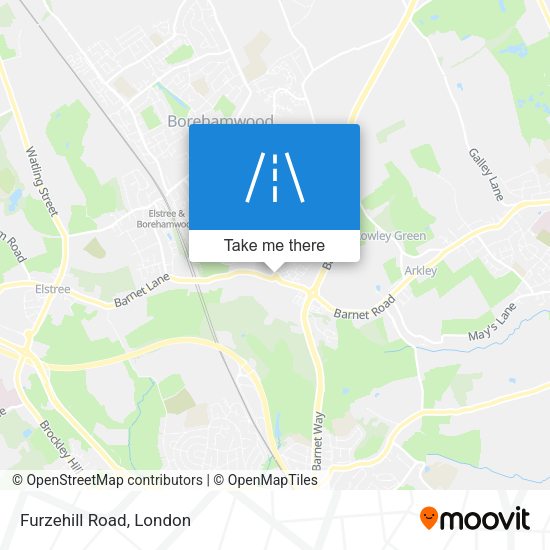 Furzehill Road map