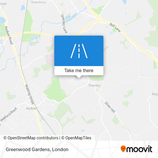 Greenwood Gardens map