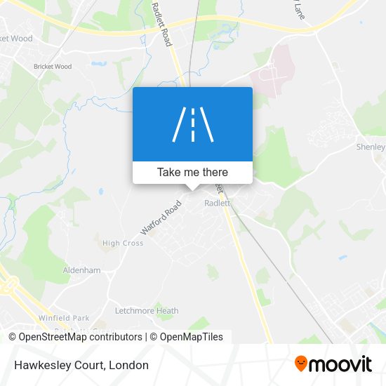 Hawkesley Court map
