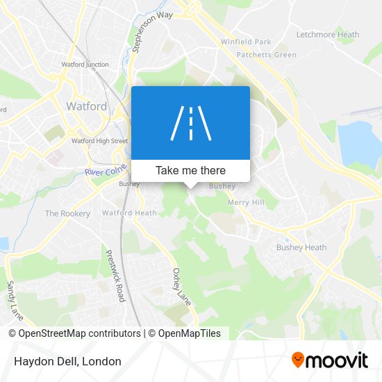 Haydon Dell map