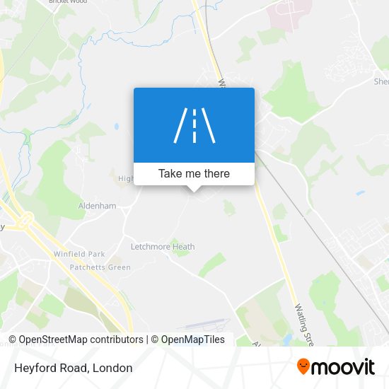 Heyford Road map