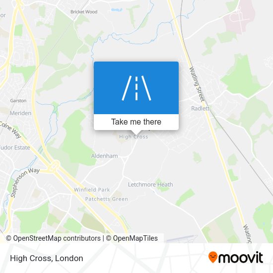 High Cross map
