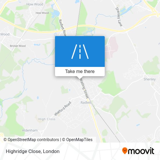 Highridge Close map