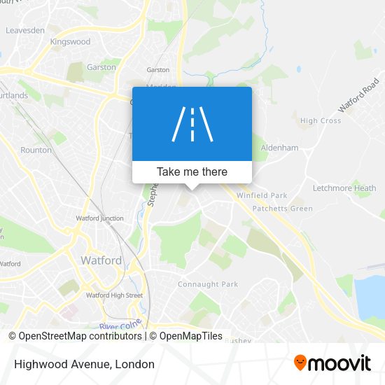 Highwood Avenue map