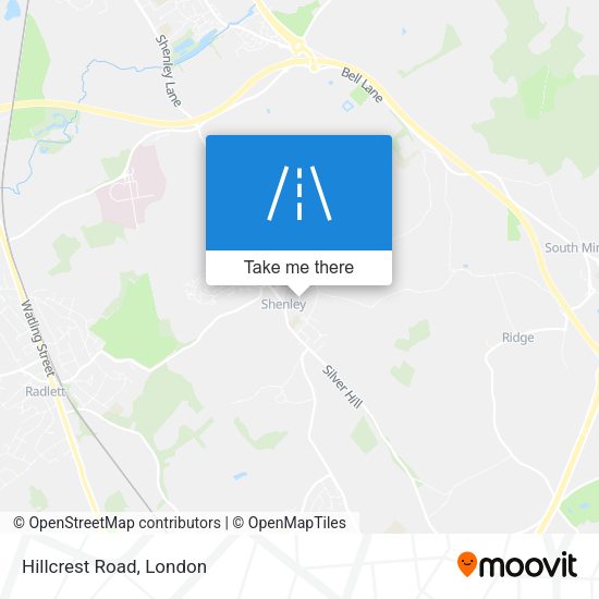 Hillcrest Road map