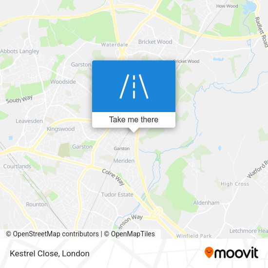 Kestrel Close map