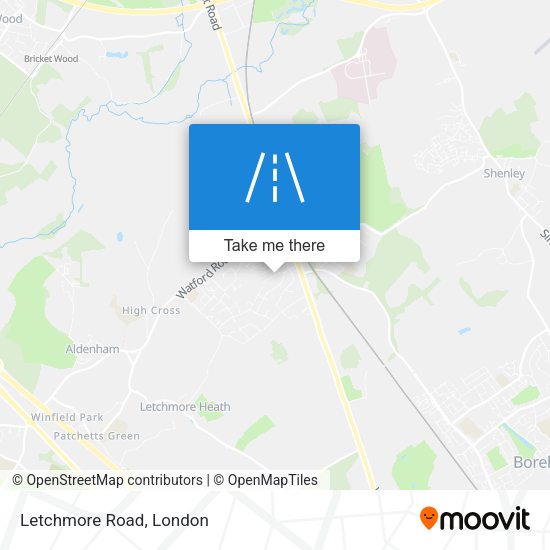 Letchmore Road map