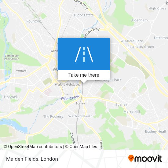 Malden Fields map